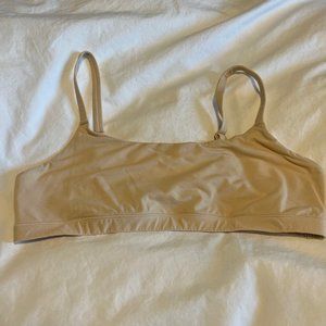 Fits Everybody Scoop Neck Bralette - Color: Sand